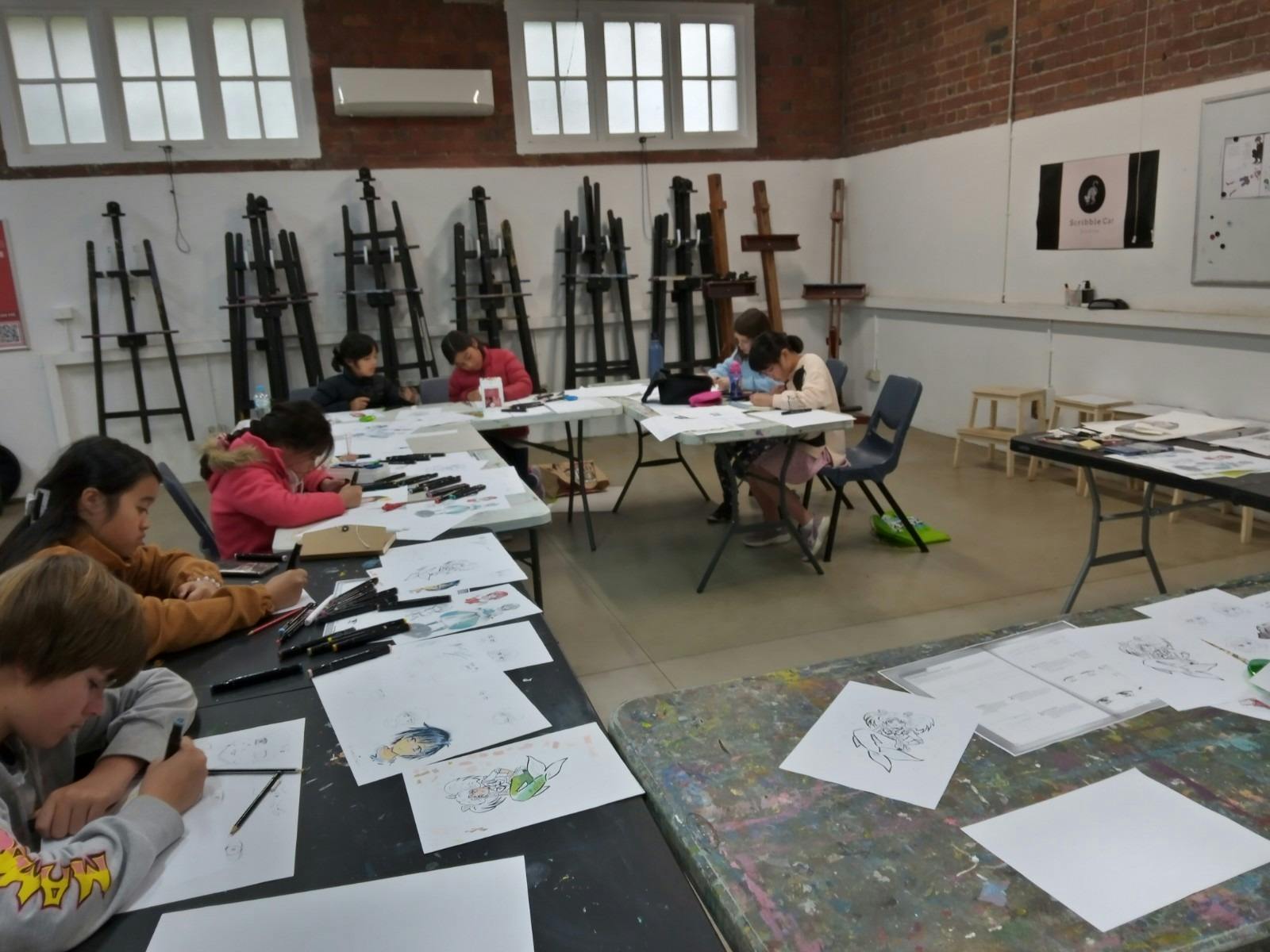 School Holiday Anime Drawing Class for Tweens Melbourne