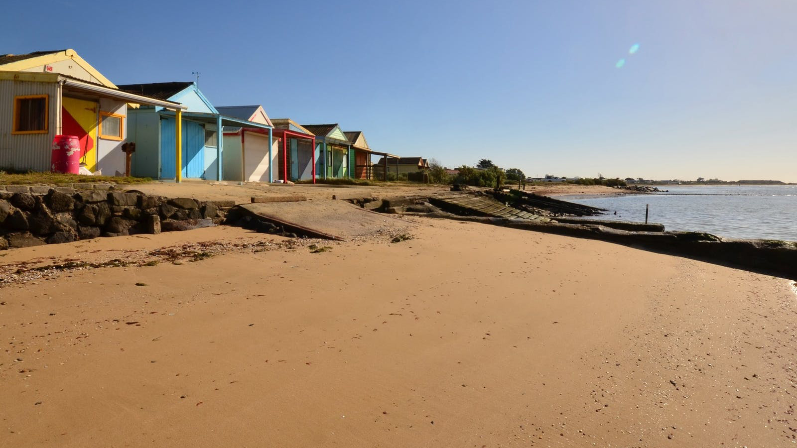 Campbell Cove beach houses, Werribee, Melbourne, Victoria, Australia