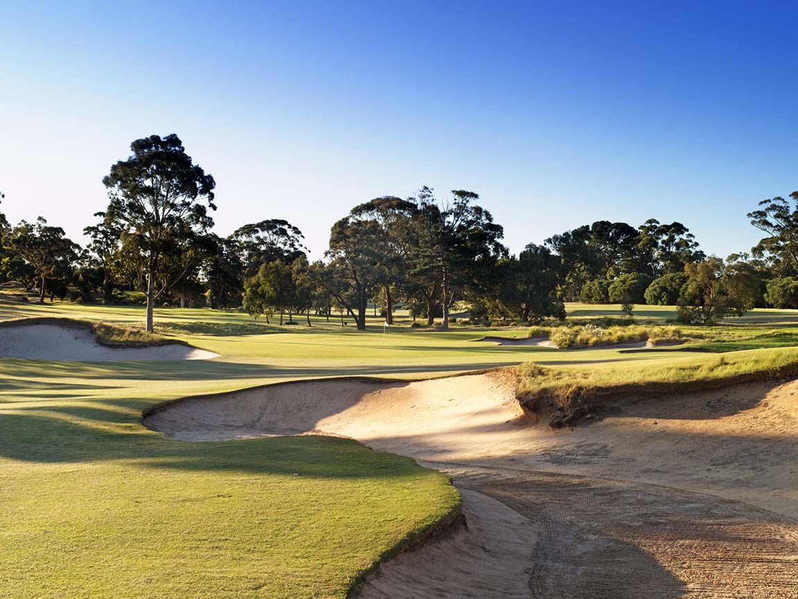 Hole 16 at Metropolitan Golf Course, Melbourne, Victoria, Australia. Image: David Scaletti